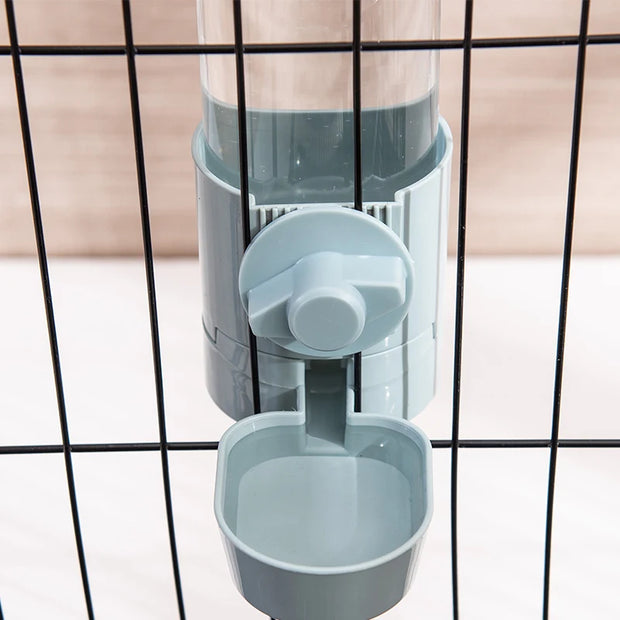 Cage Hanging Bowl Water Bottle Food Dispenser