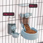 Cage Hanging Bowl Water Bottle Food Dispenser