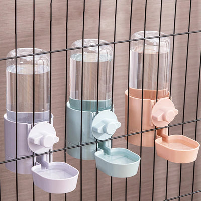 Cage Hanging Bowl Water Bottle Food Dispenser