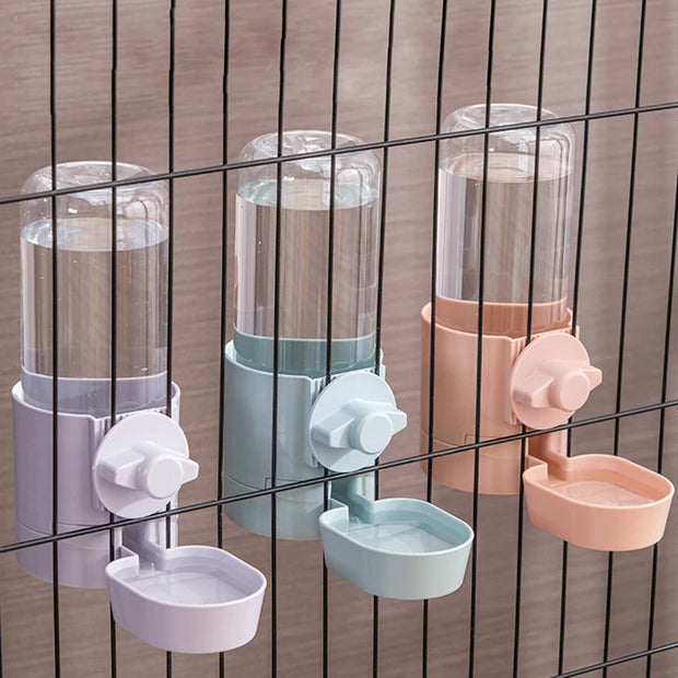 Cage Hanging Bowl Water Bottle Food Dispenser