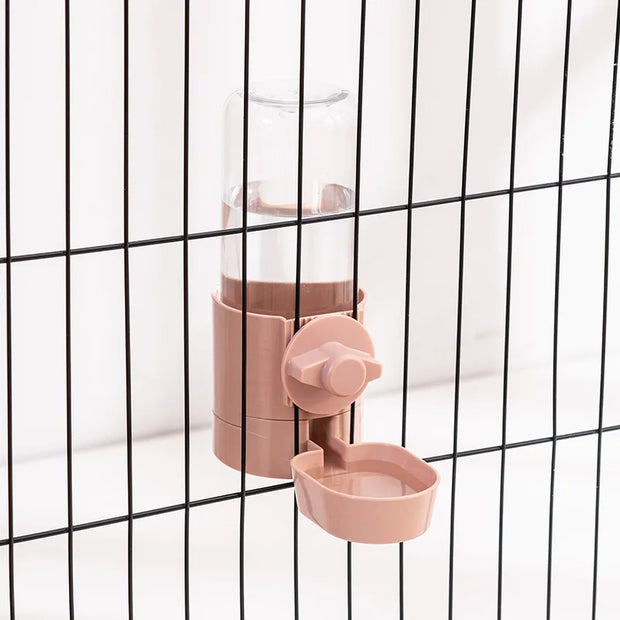 Cage Hanging Bowl Water Bottle Food Dispenser