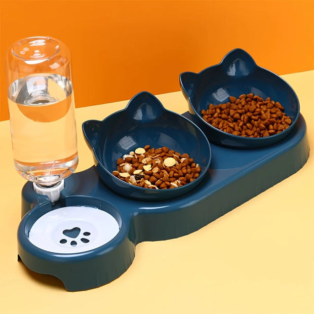 3-1 Pet Bowls With Water Feeder