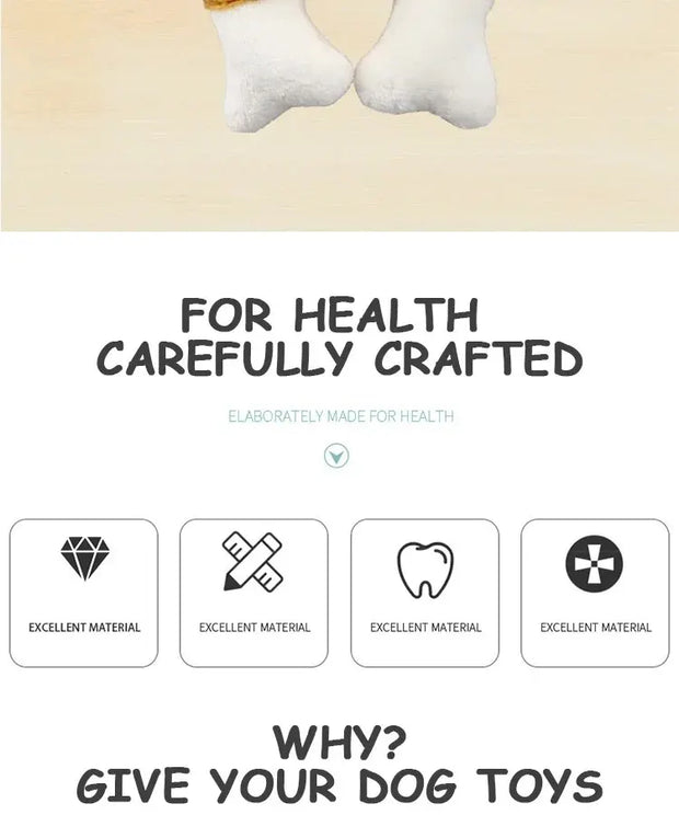 Dogs Teeth Grinding and Bite Resistant Interactive Toys Bone