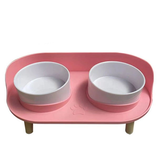 Pet Food Feeders Adjustable Dispenser