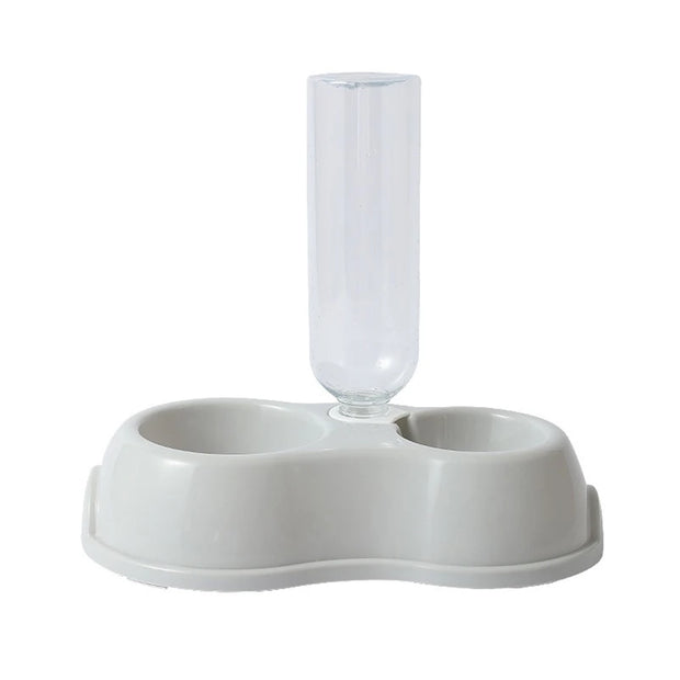 Double Dish Bowls for Cats Dogs Pet