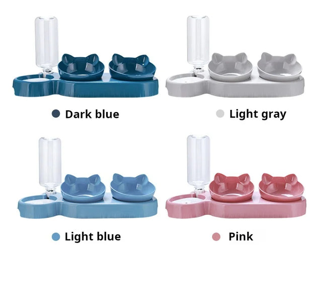 3-1 Pet Bowls With Water Feeder