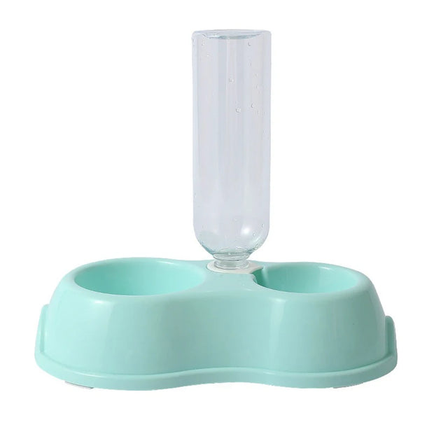 Double Dish Bowls for Cats Dogs Pet