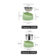 Pet Bowls Dog Food Water Feeder