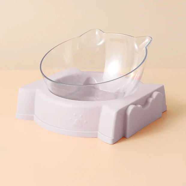 Pet dog and cat food bowl automatic feeder