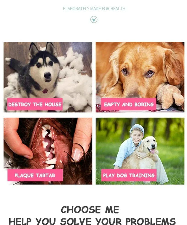 Dogs Teeth Grinding and Bite Resistant Interactive Toys Bone