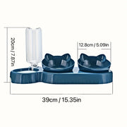 3-1 Pet Bowls With Water Feeder