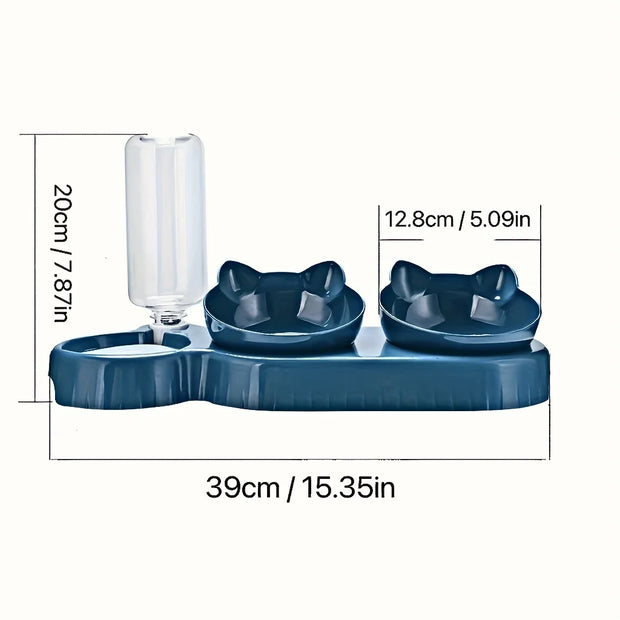 3-1 Pet Bowls With Water Feeder