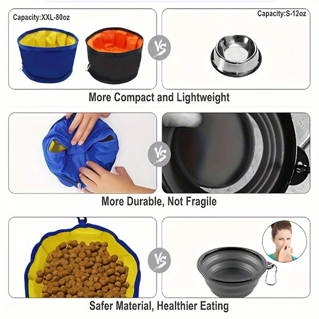 Portable Pet Water Food Feeder