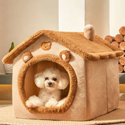 Washable Cat House Puppy Cave Sofa Bed
