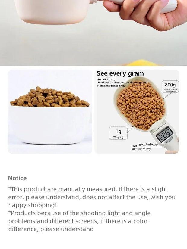 Pet Food Scale LCD Electronic Precision Weighing Tool