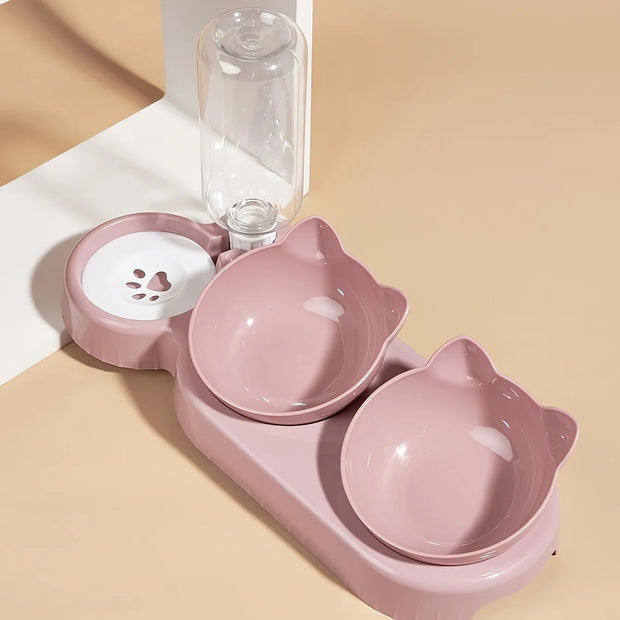 3-1 Pet Bowls With Water Feeder