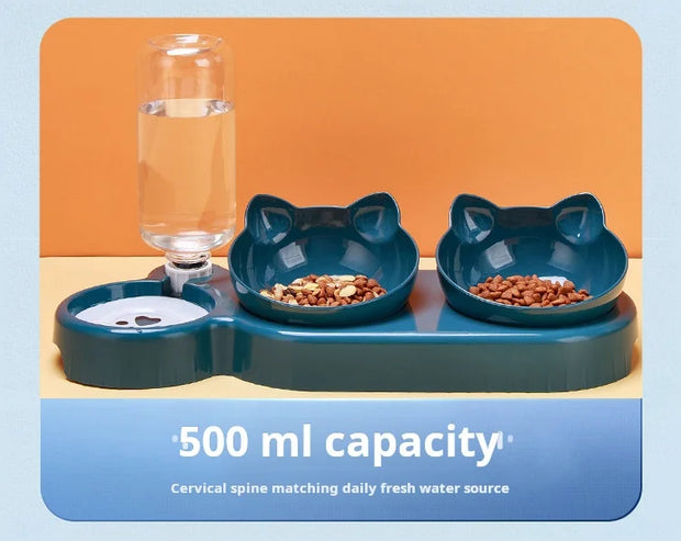 3-1 Pet Bowls With Water Feeder