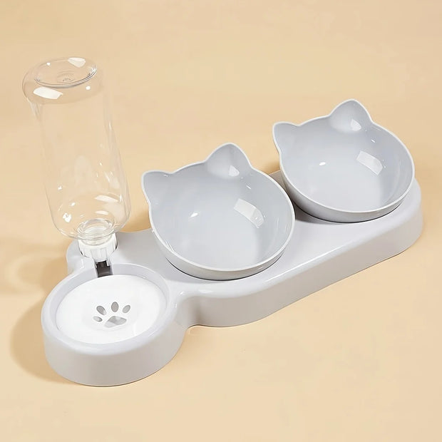 3-1 Pet Bowls With Water Feeder