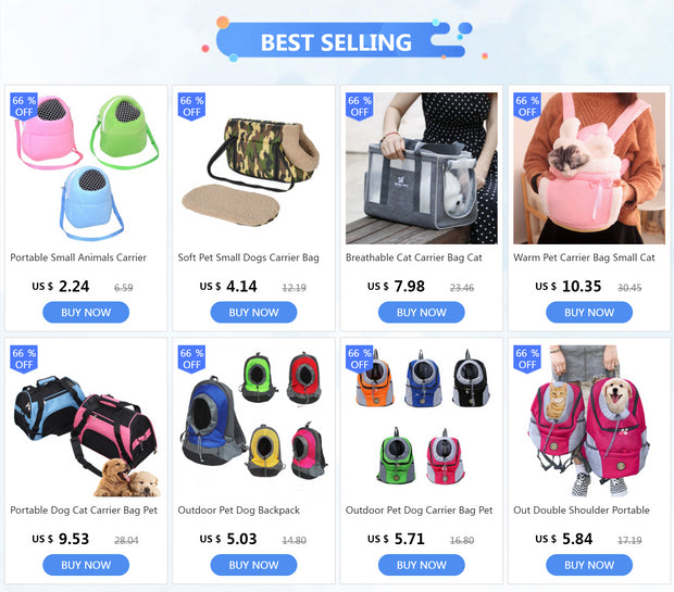 Portable Small Animals Carrier Bag