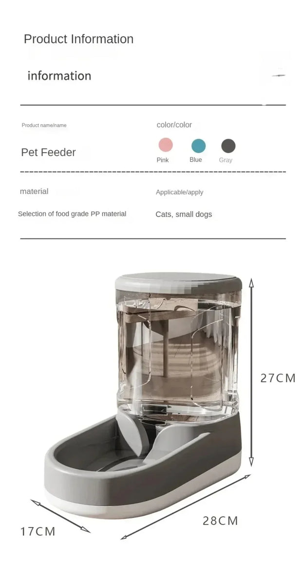Pet Automatic Feeder Storage Dispenser