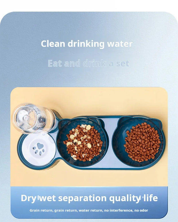 3-1 Pet Bowls With Water Feeder