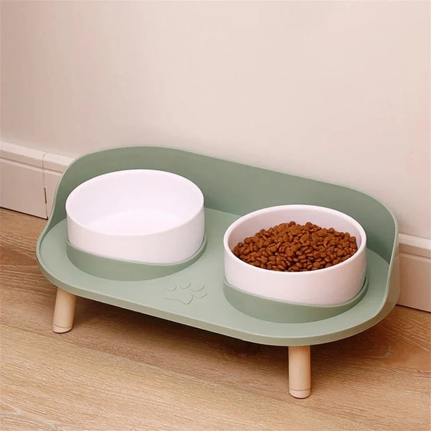 Pet Food Feeders Adjustable Dispenser