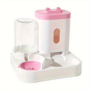 Pet Feeder and Water Dispenser for Cats: Plastic