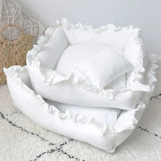 Cute Puppy Square Sleeping Cushion Bed  & Pillow