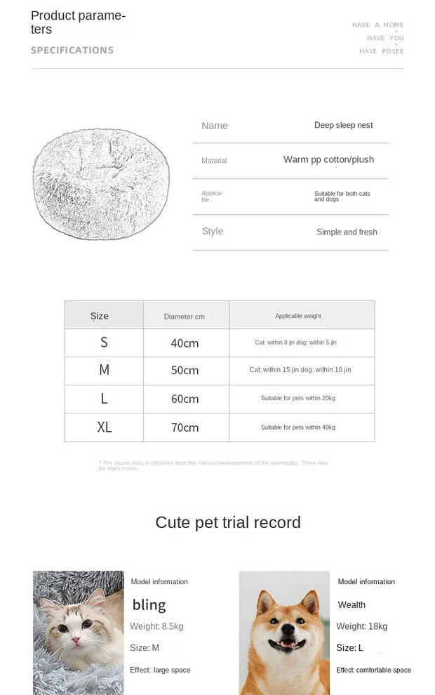 Soft Dog Beds House Soft Long Plush