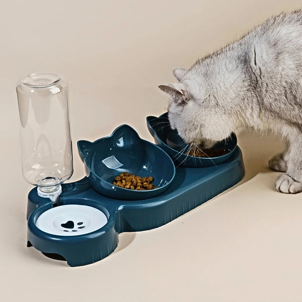 3-1 Pet Bowls With Water Feeder