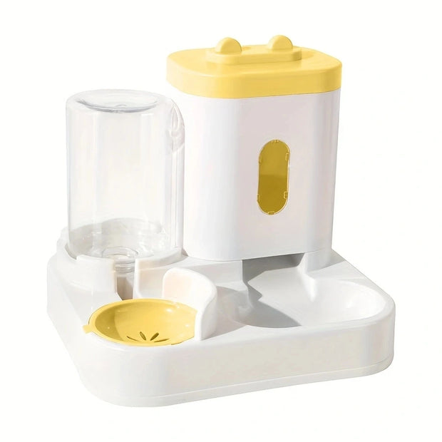 Pet Feeder and Water Dispenser for Cats: Plastic