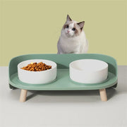 Pet Food Feeders Adjustable Dispenser