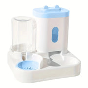 Pet Feeder and Water Dispenser for Cats: Plastic