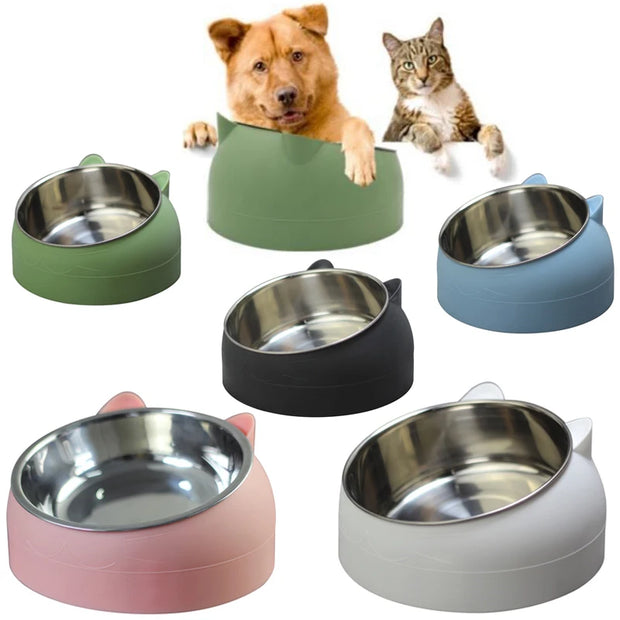 Pet Bowls Dog Food Water Feeder