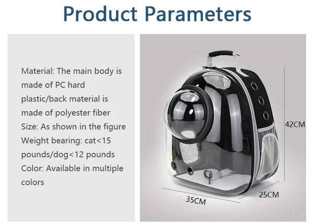 Backpacks Pet Cat Carrier