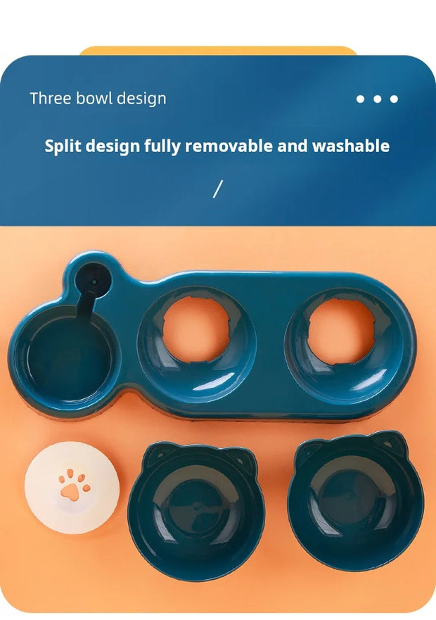 3-1 Pet Bowls With Water Feeder