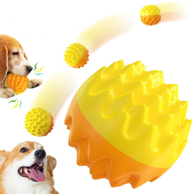 Chewing and Sounding, Elastic Dog Toy Ball