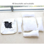 Cute Puppy Square Sleeping Cushion Bed  & Pillow