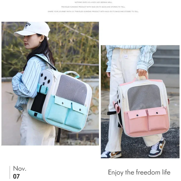 Pet Outing Carrier Backpacks Bed