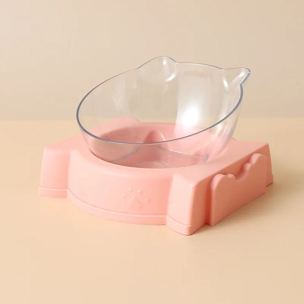 Pet dog and cat food bowl automatic feeder