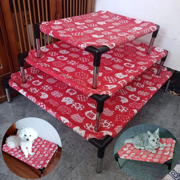 Portable Elevated Dog Bed Outdoor