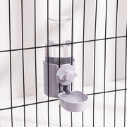 Cage Hanging Bowl Water Bottle Food Dispenser