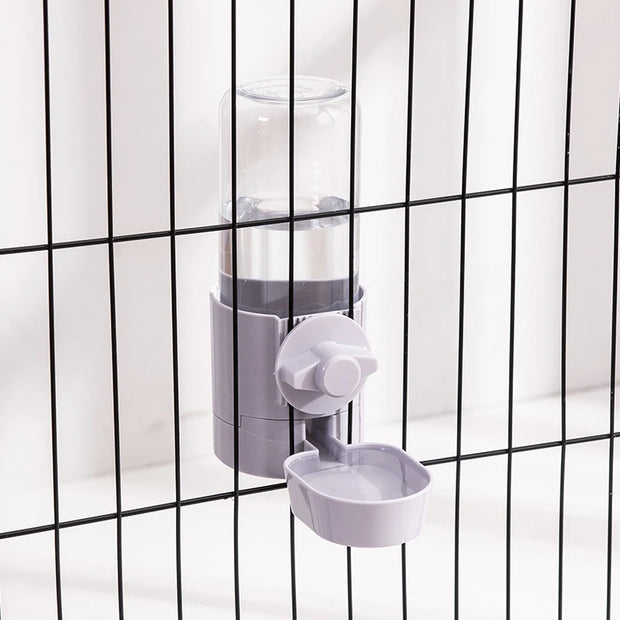 Cage Hanging Bowl Water Bottle Food Dispenser