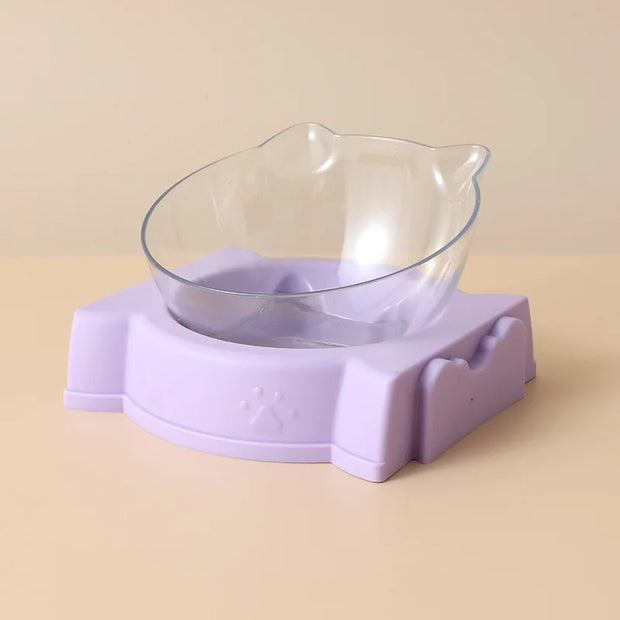 Pet dog and cat food bowl automatic feeder