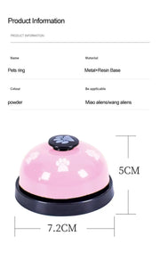 Pet Toy Training Dinner Small Bell Footprint