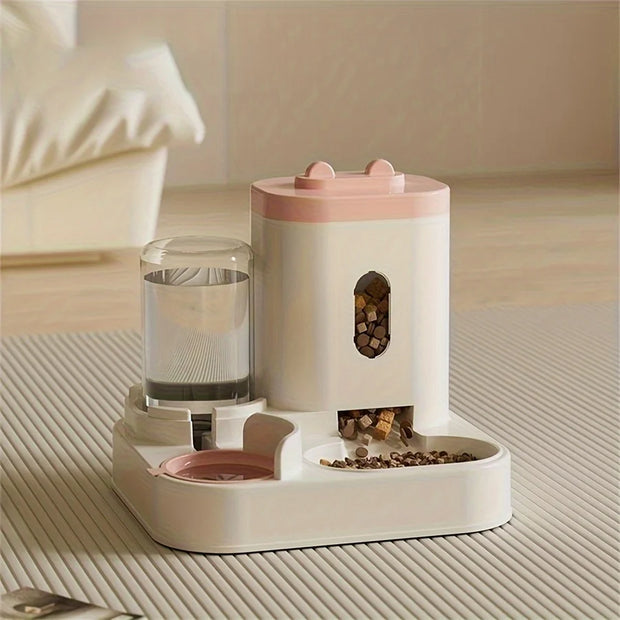 Pet Feeder and Water Dispenser for Cats: Plastic