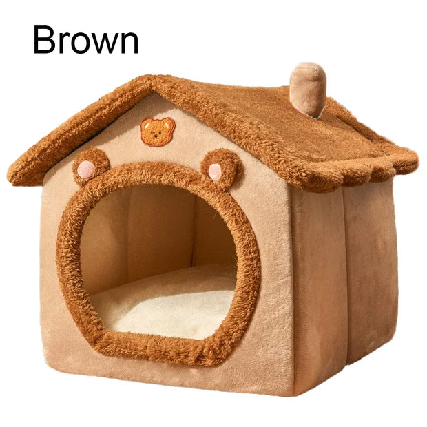 Washable Cat House Puppy Cave Sofa Bed