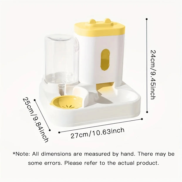 Pet Feeder and Water Dispenser for Cats: Plastic