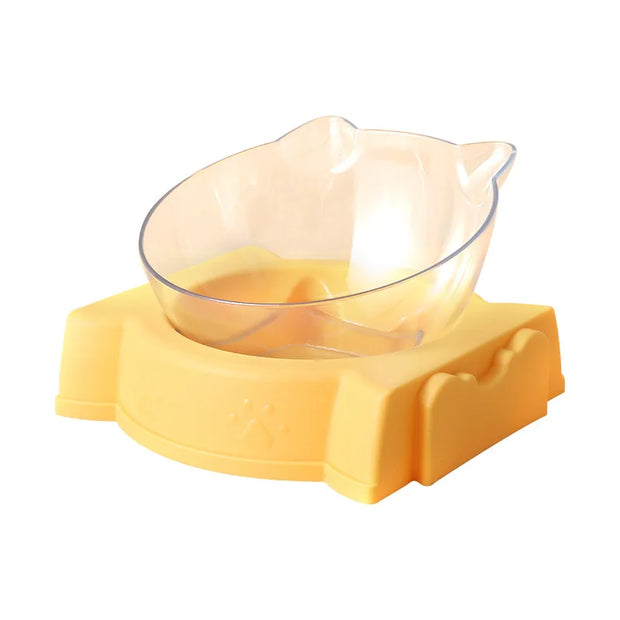 Pet dog and cat food bowl automatic feeder