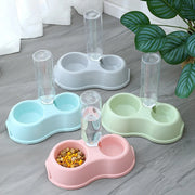 Double Dish Bowls for Cats Dogs Pet